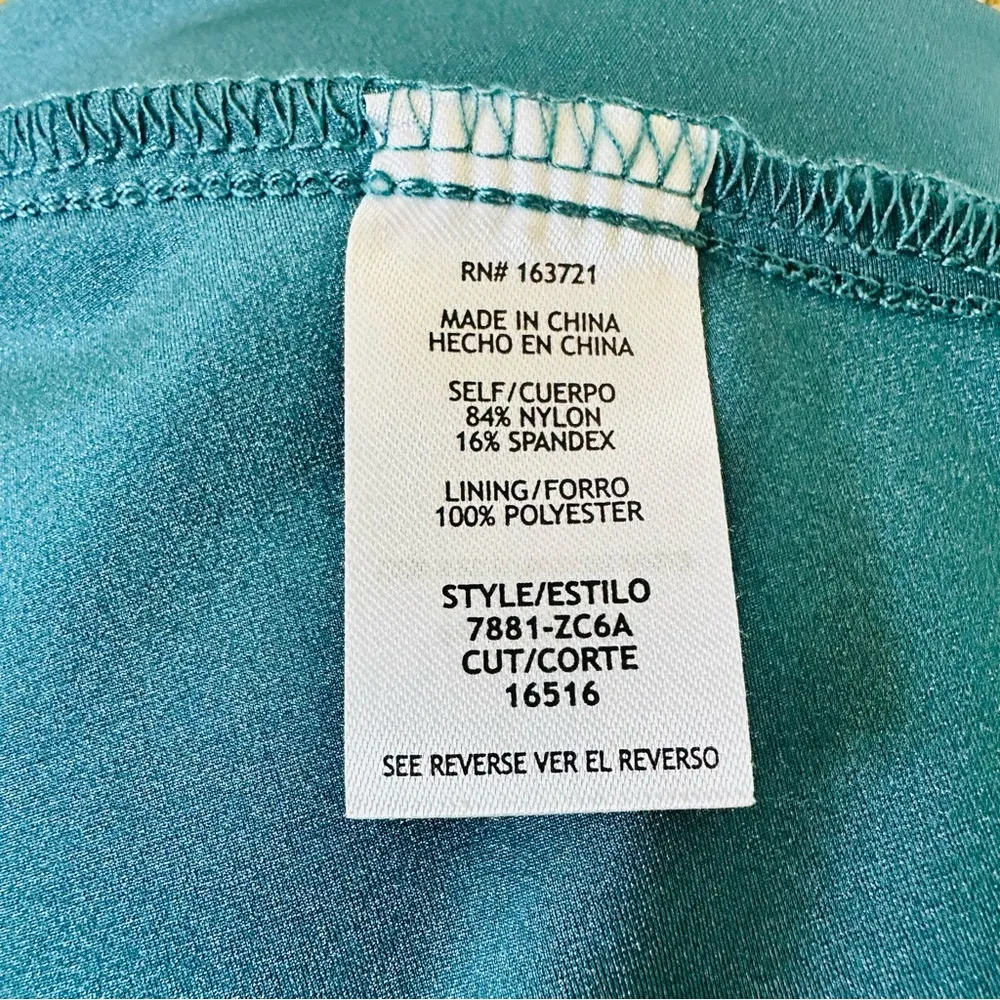 city studios juniors dress Drape Top Skater Dress Teal Size 5 Blue - Image 5