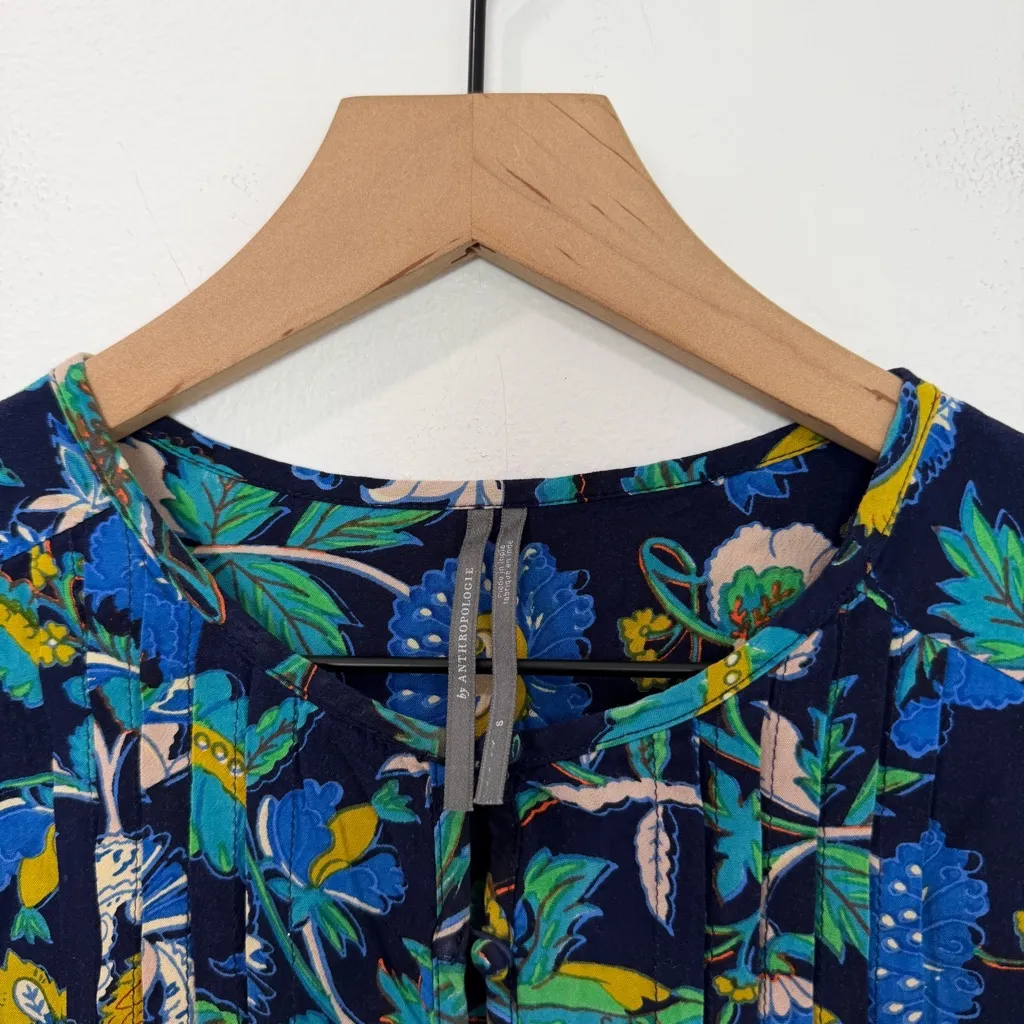 Anthropologie Clara Velvet Trimmed Lounge Set Blue Green - Image 7