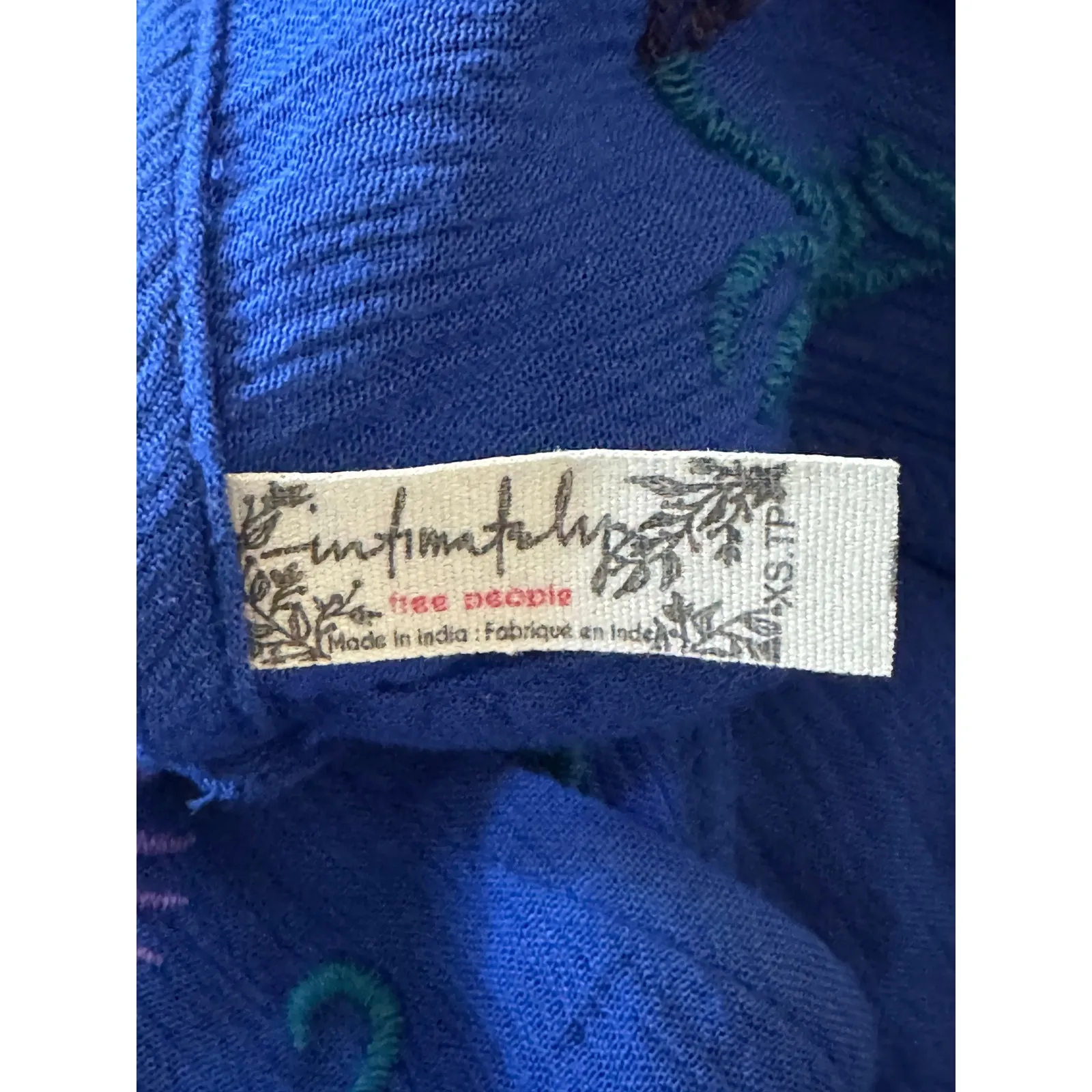 Free People Adelaide Festival Slip Dress In Ocean Blue Size XS - Image 6