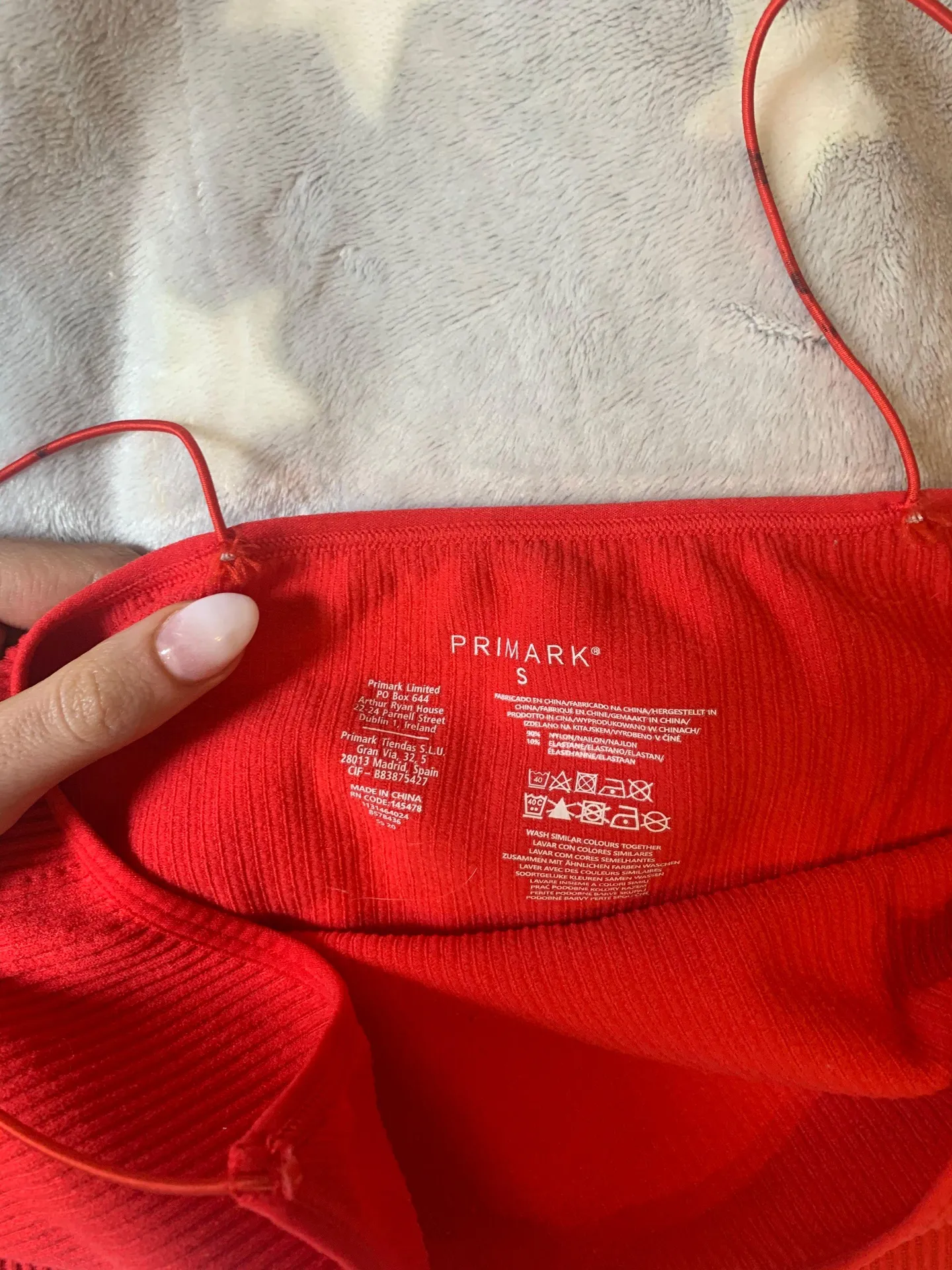 Primark Red Seamless Crop Top - Image 4