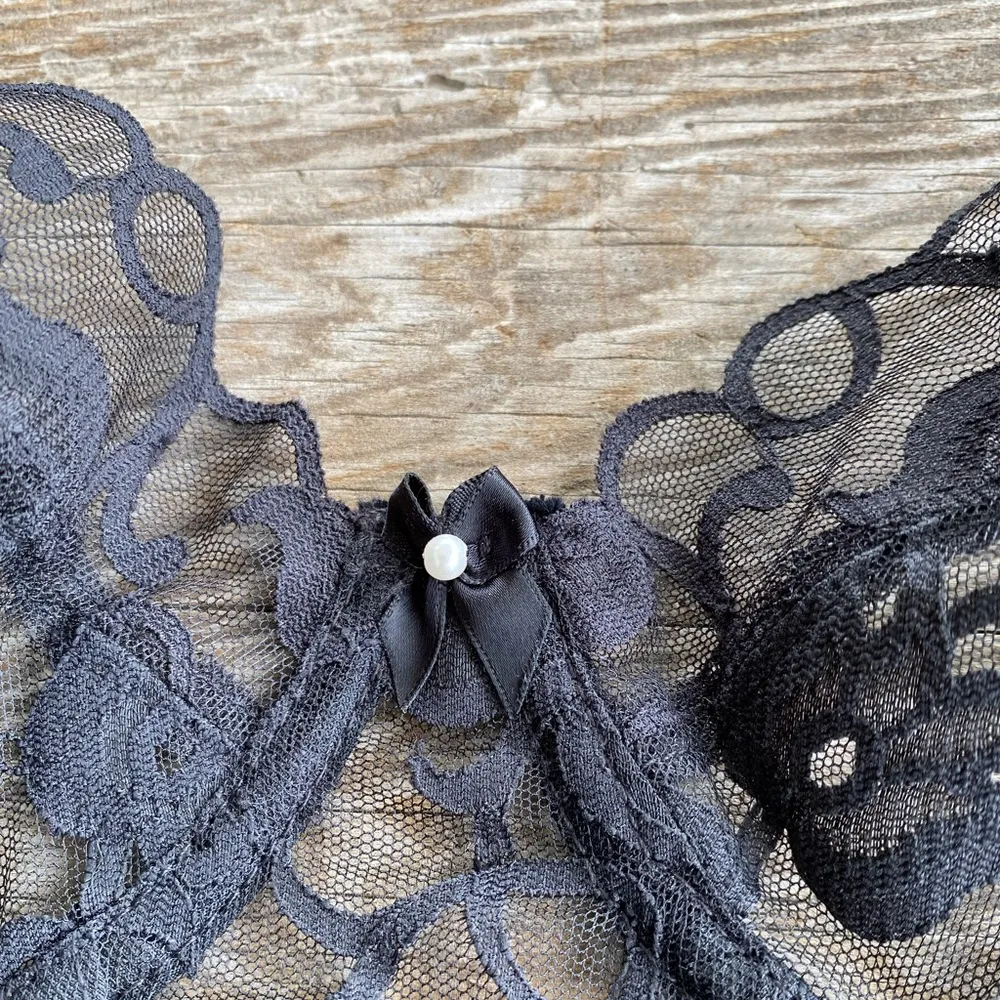 Vintage Victoria’s Secret Black Backless Bustier Bra - Image 3