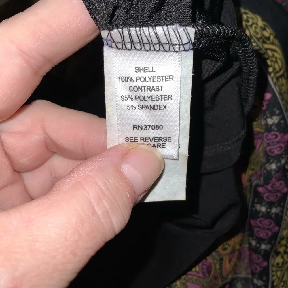 Est. 1946 Burgundy Multicolored Paisley Casual Career Kimono Blouse Medium NWT - Image 11