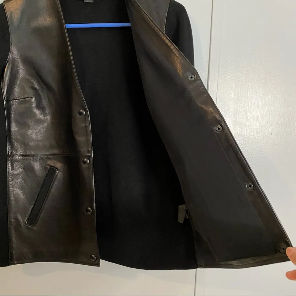 Alexander Wang Leather Blazer Jacket Size XS - Image 6