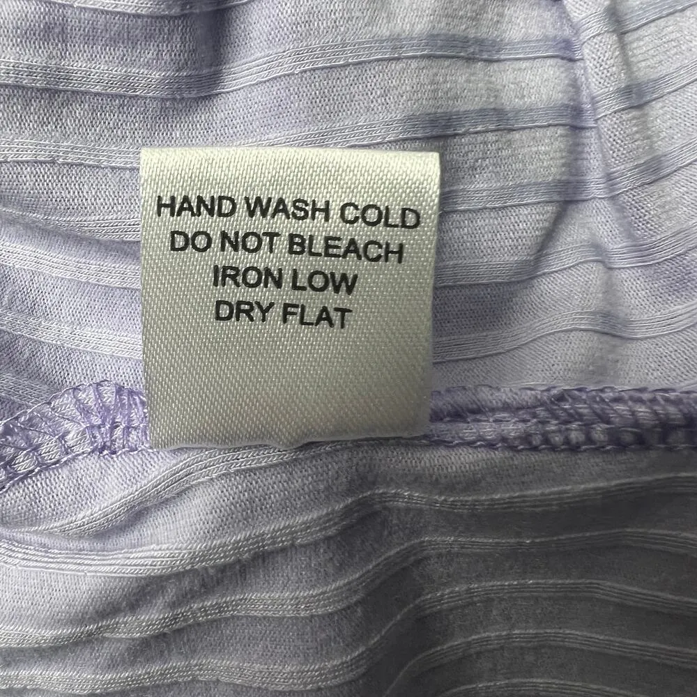 Blashe Womens Top Large Cropped Twist Front Puff Sleeves Coquette Romantic Boho Purple - Image 5