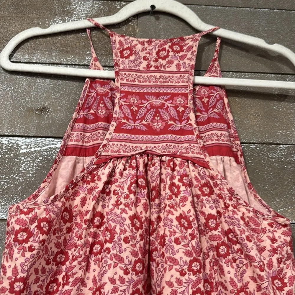 Faherty Adella Pink Floral jumpsuit size Small - Image 7