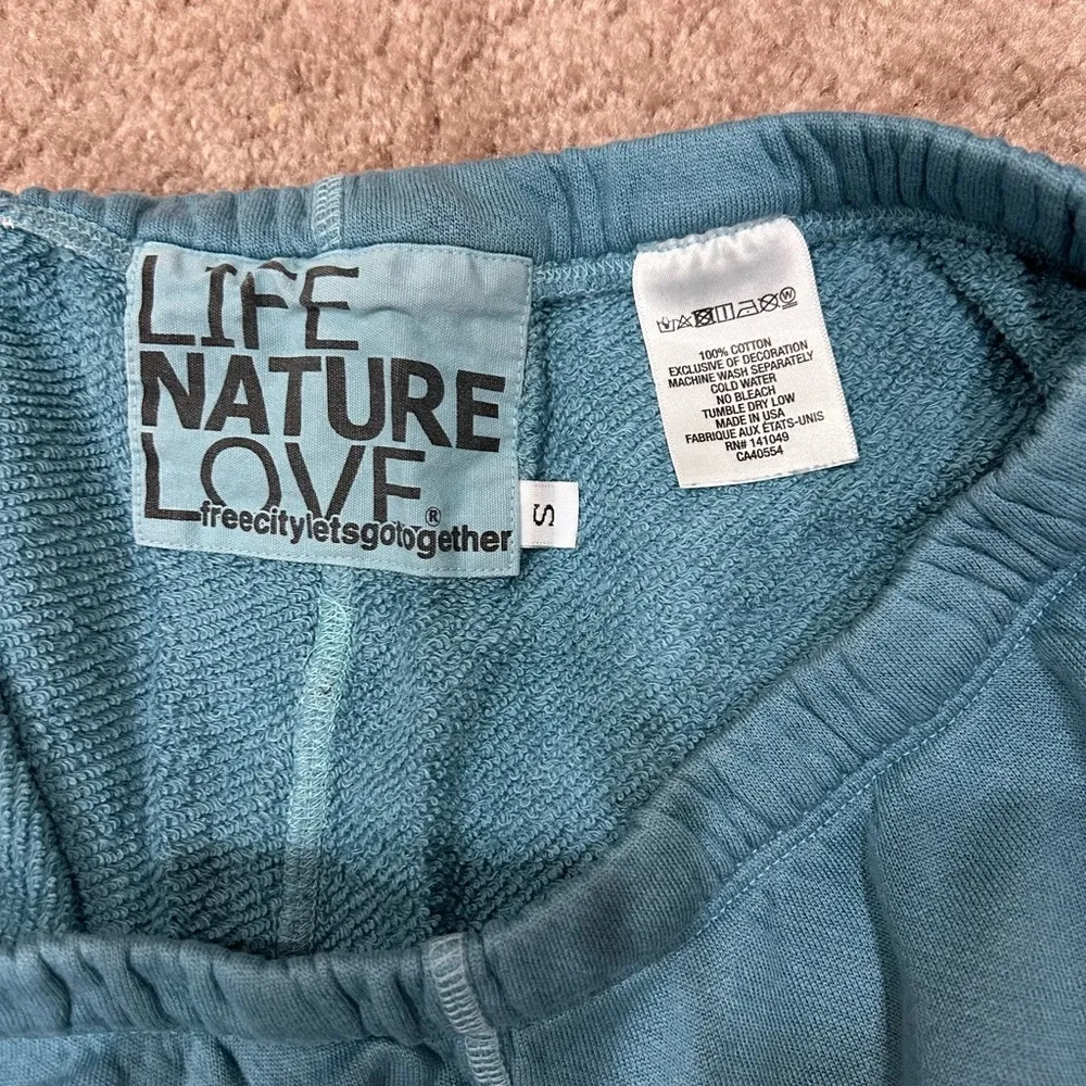 Freecity Teal Superfluff Og Sweatpants EUC Blue - Image 7