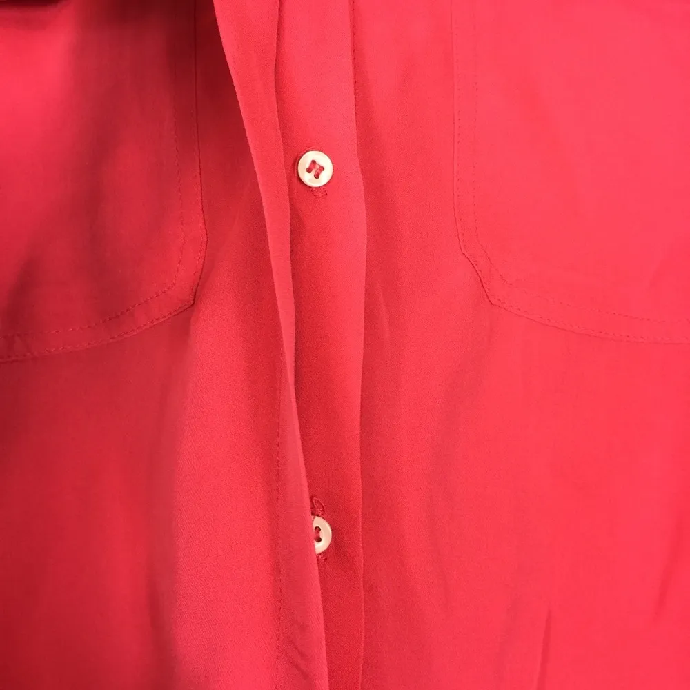 A.L.C. Juliette Silk Utility Blouse In Strawberry - Image 11