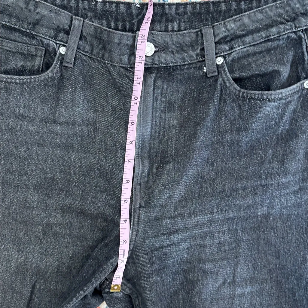 &Denim H&M Barrel Loose Fit High Waist Size 8 Black Balloon Oversized Casual 90s - Image 14