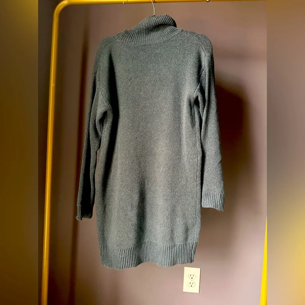 Vici Turtleneck Sweater Dress Denim Blue Medium - Image 4