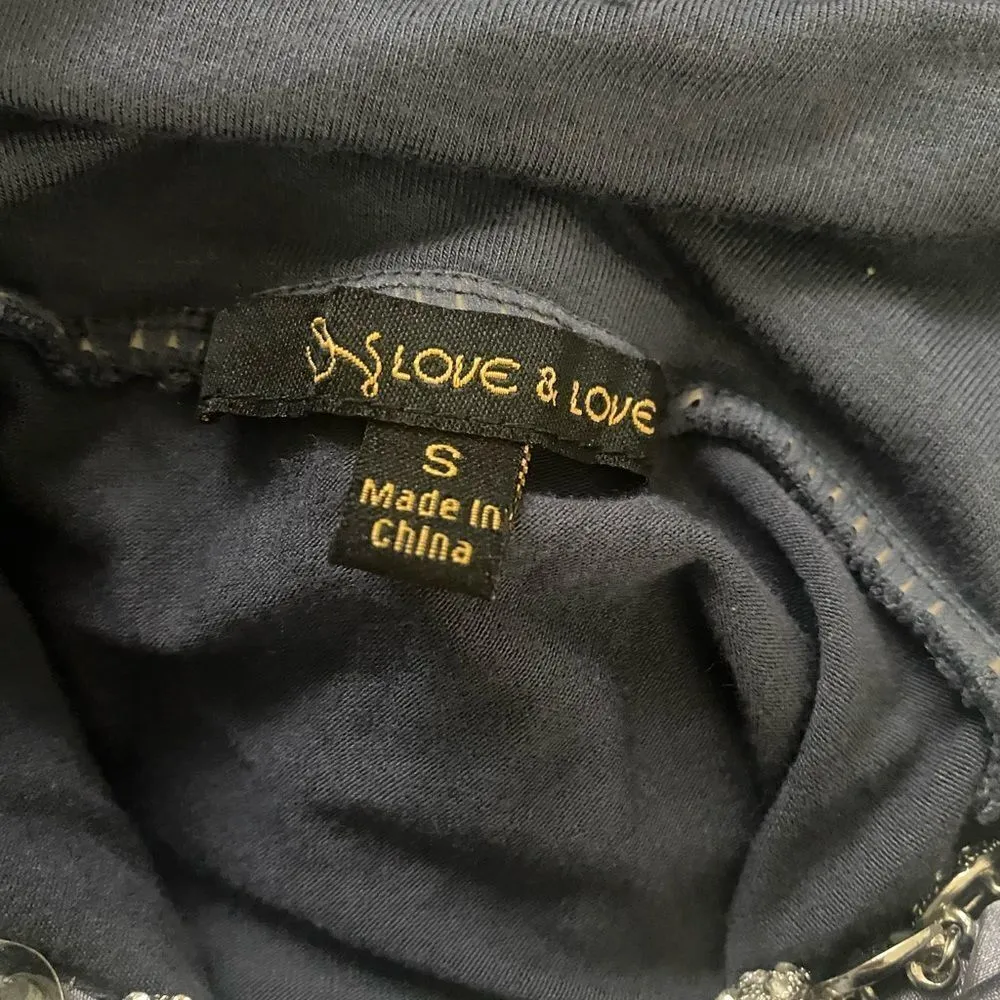 Love & Love SZ S purple ruffled cocktail dress - Image 5