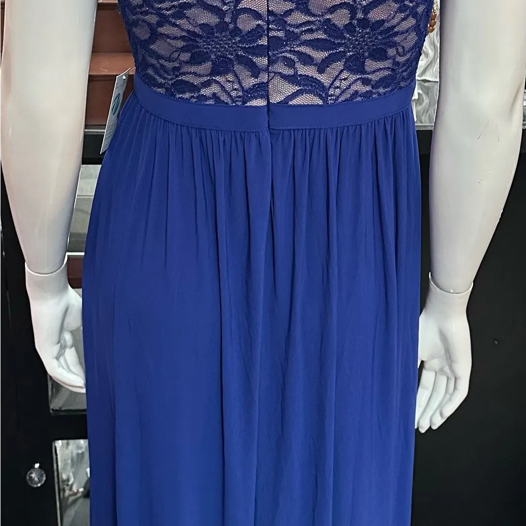 R&M Richards sz 12 blue long formal dress - Image 3