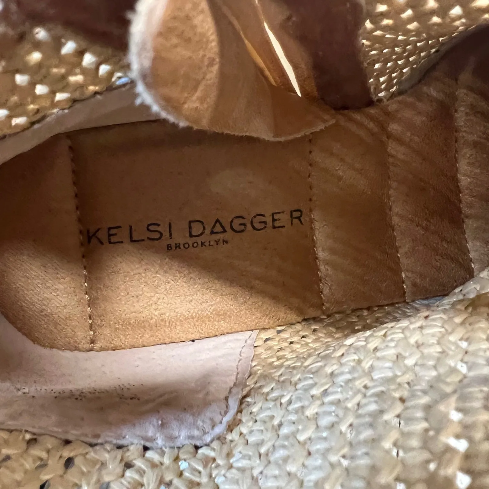 Kelsi Dagger Ego Toast Tan Leather Waffle Mesh Slouch Zip Ankle Booties 6.5 - Image 7