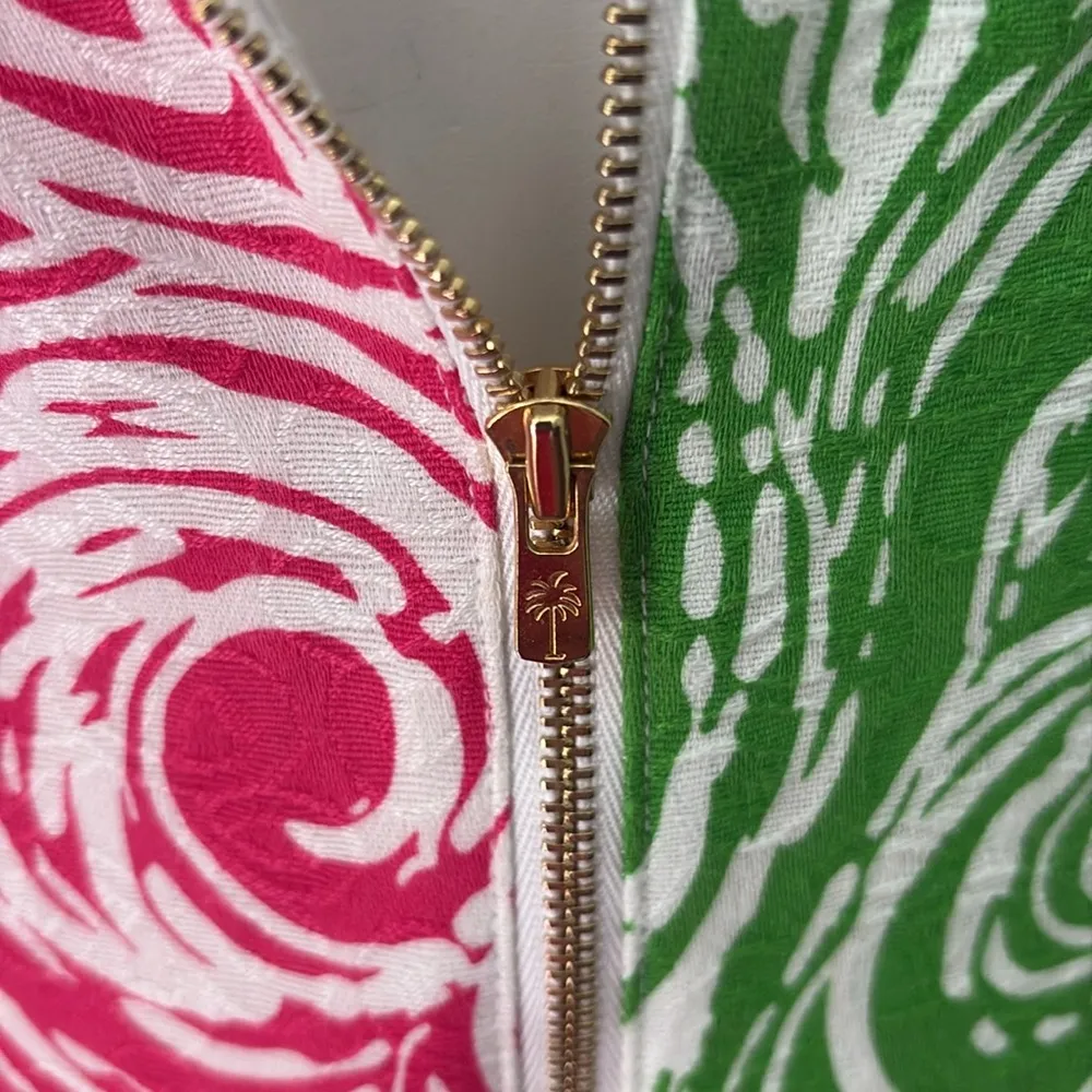 Lilly Pulitzer Jubilee Flam Alma Shift Dress Pink Green size 8 - Image 9