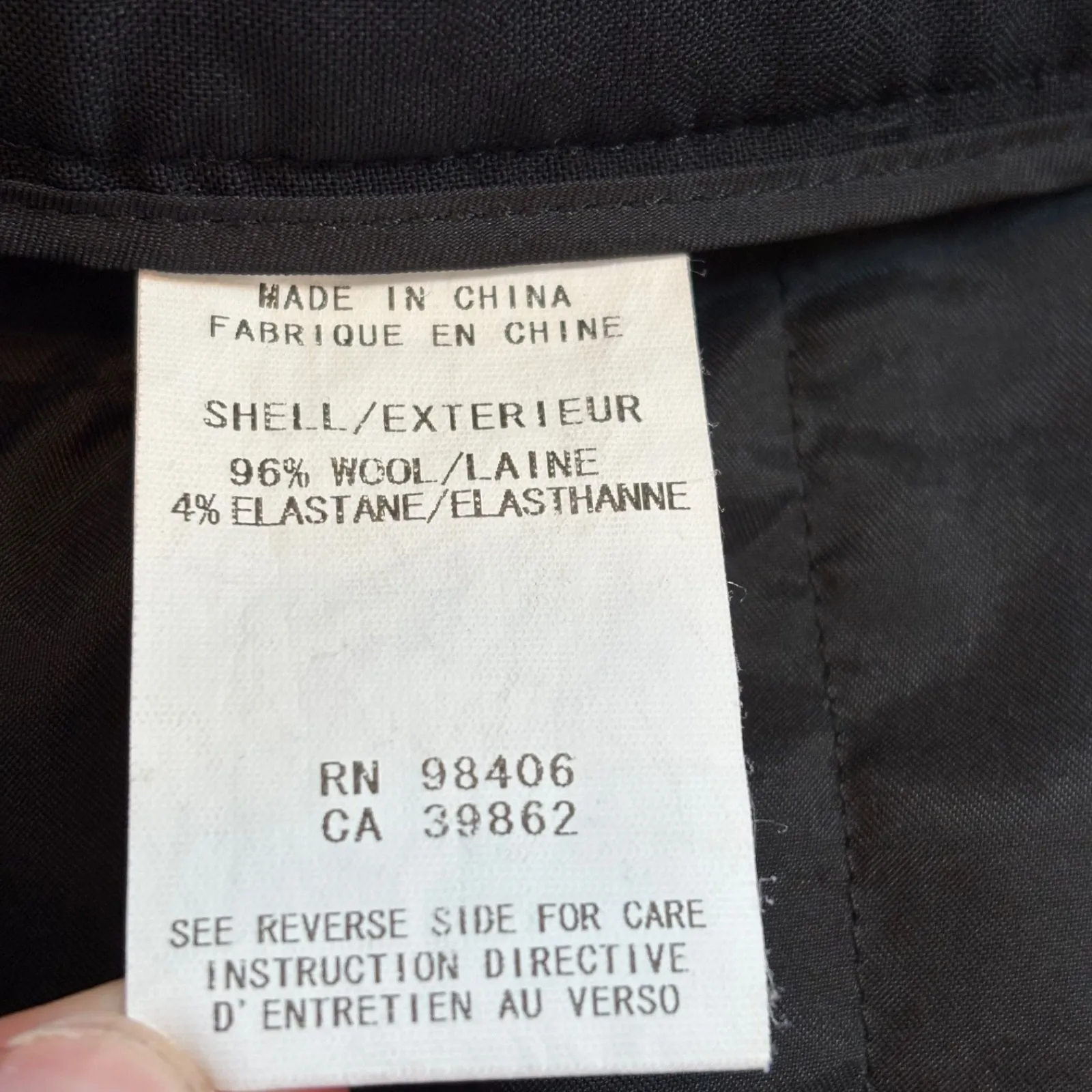 Theory Pants Womens 2 Black Cropped Dress Trouser‎ Stretch Office Work Pockets - Image 6