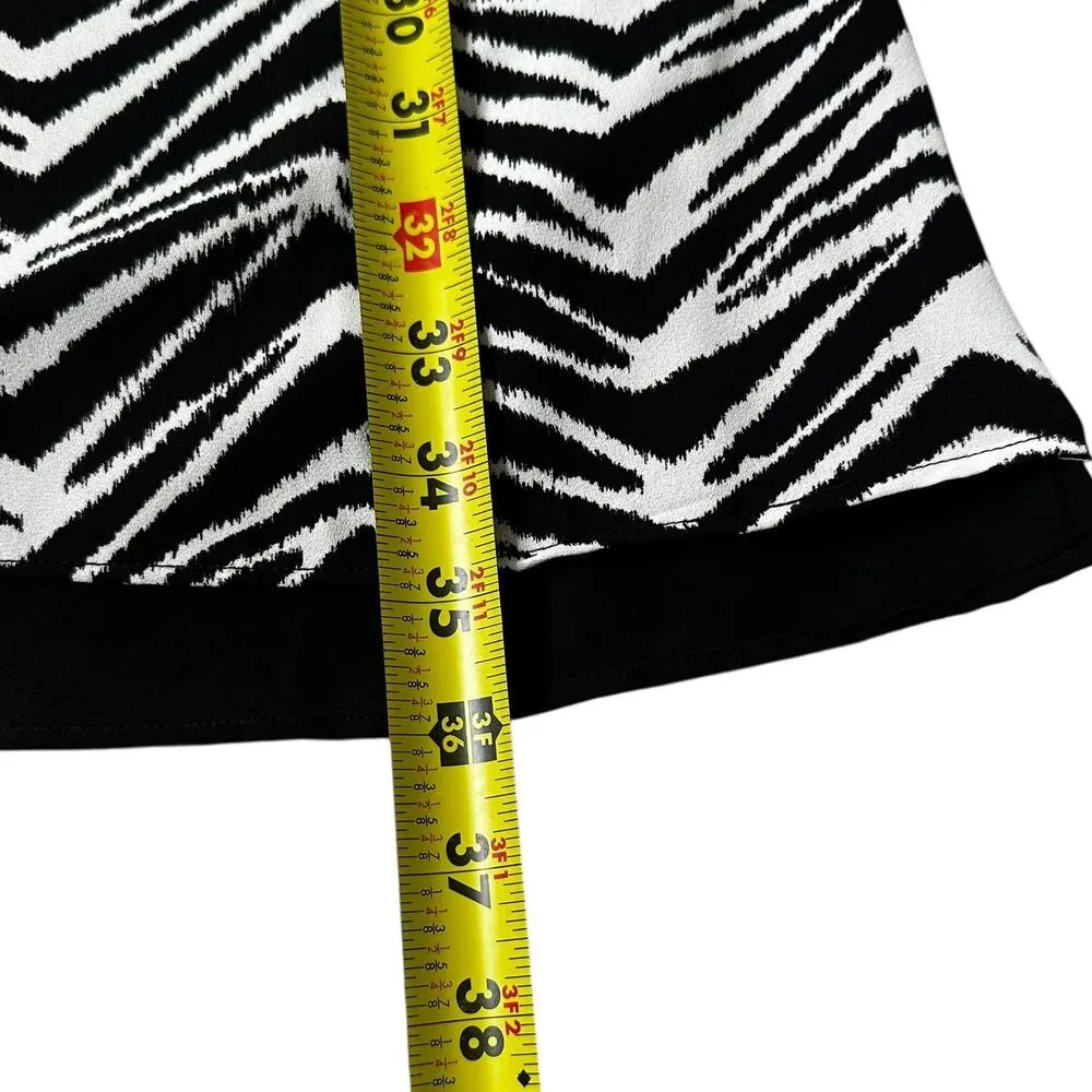 White House Black Market Black/White Animal Print Shift Dress Women 10 | 17-20 - Image 5