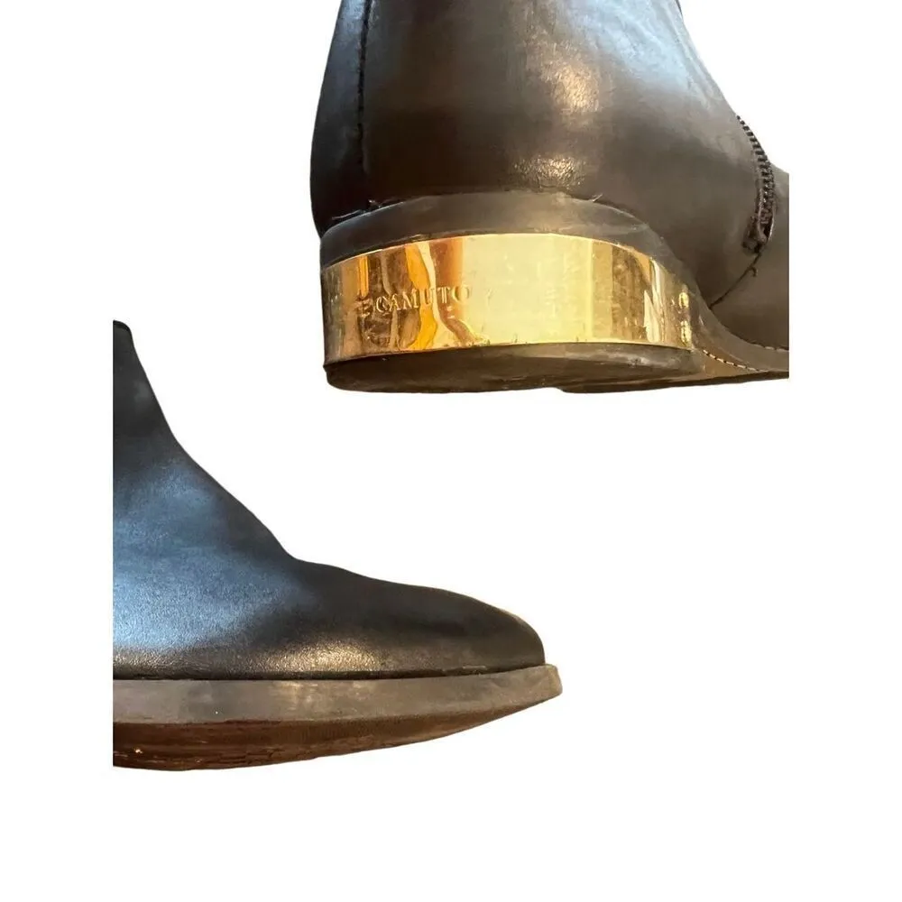 Vince Camuto Black Leather Riding Boots size 10 - Image 9