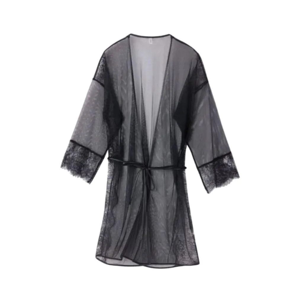 NWT Intimissimi Iconic Beauty Tulle and Lace Elegant Robe - Image 3