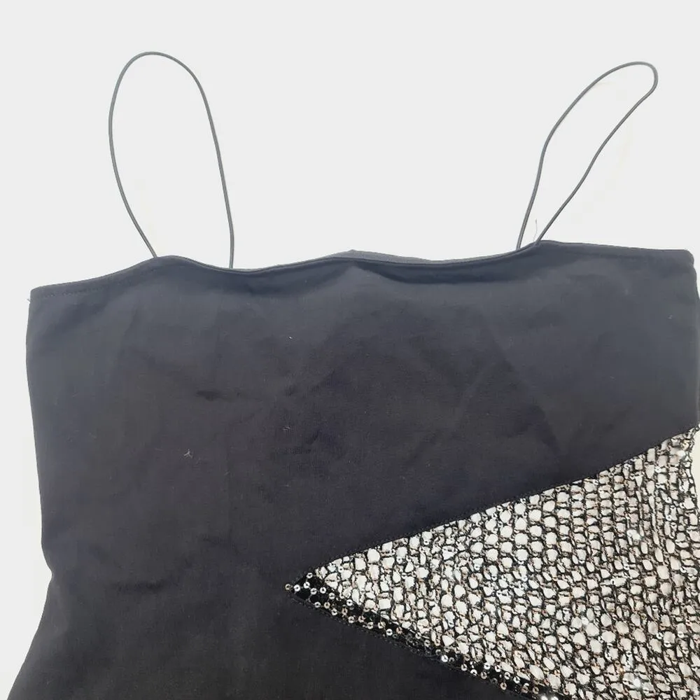 Superdown Cia Mini Dress in Black Medium - Image 5