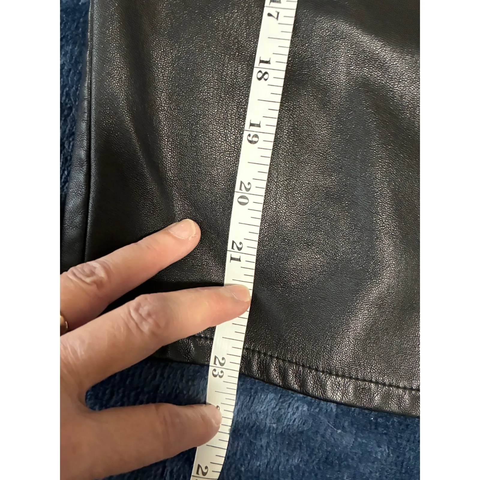 Morgan Taylor Faux Leather Wrap Women's Size 1X - Image 8