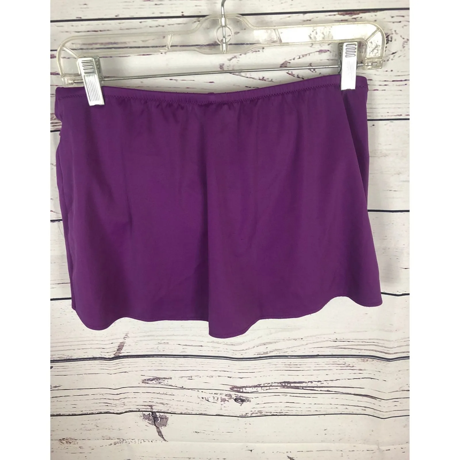 Lands End Tankini & skort set purple With gold accents color size 4 - Image 6