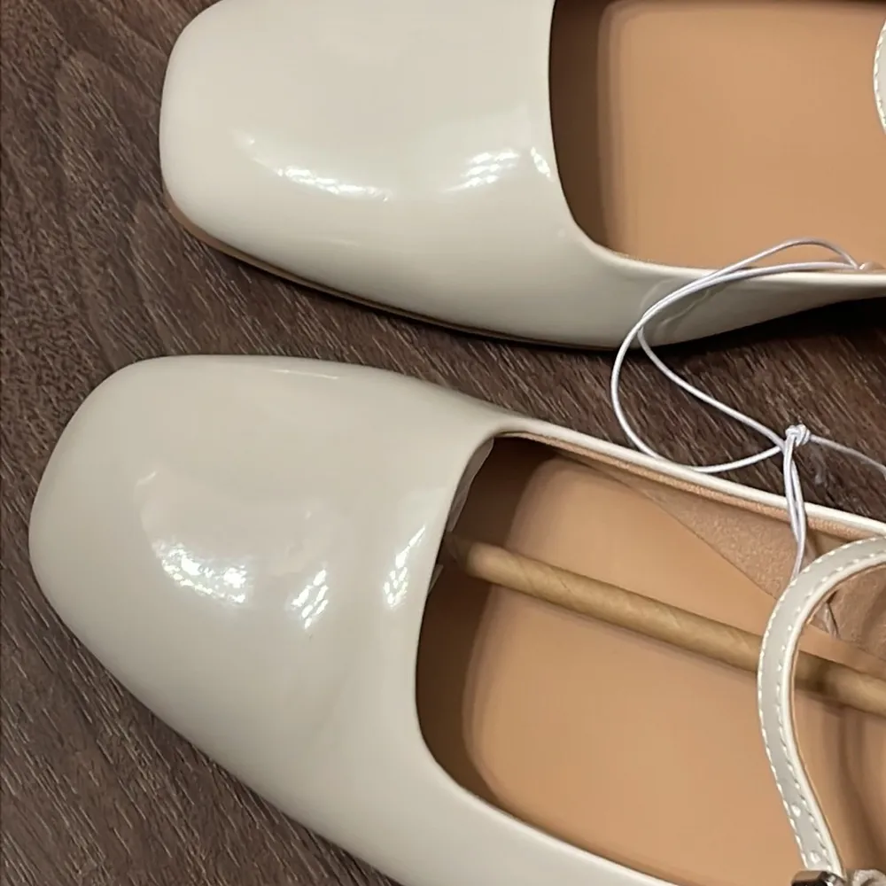 Wild Fable Elsa Mary Jane Ballet Flats with Memory Foam Insole New Cream size 9 - Image 6