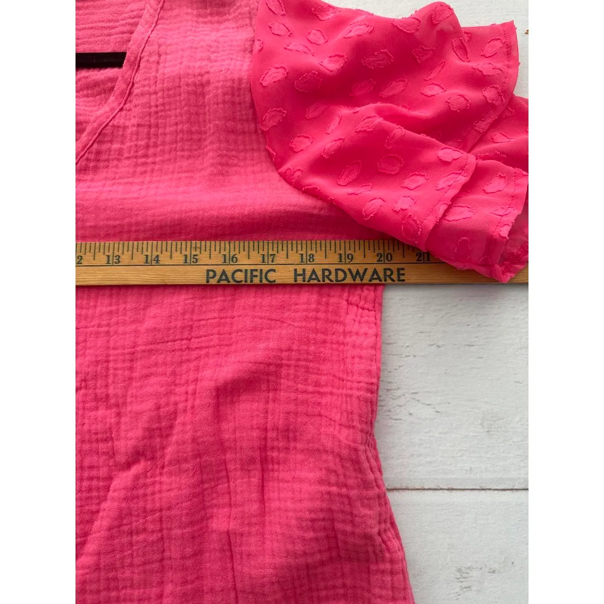 Bibi Pink Short Sleeve V - Image 5