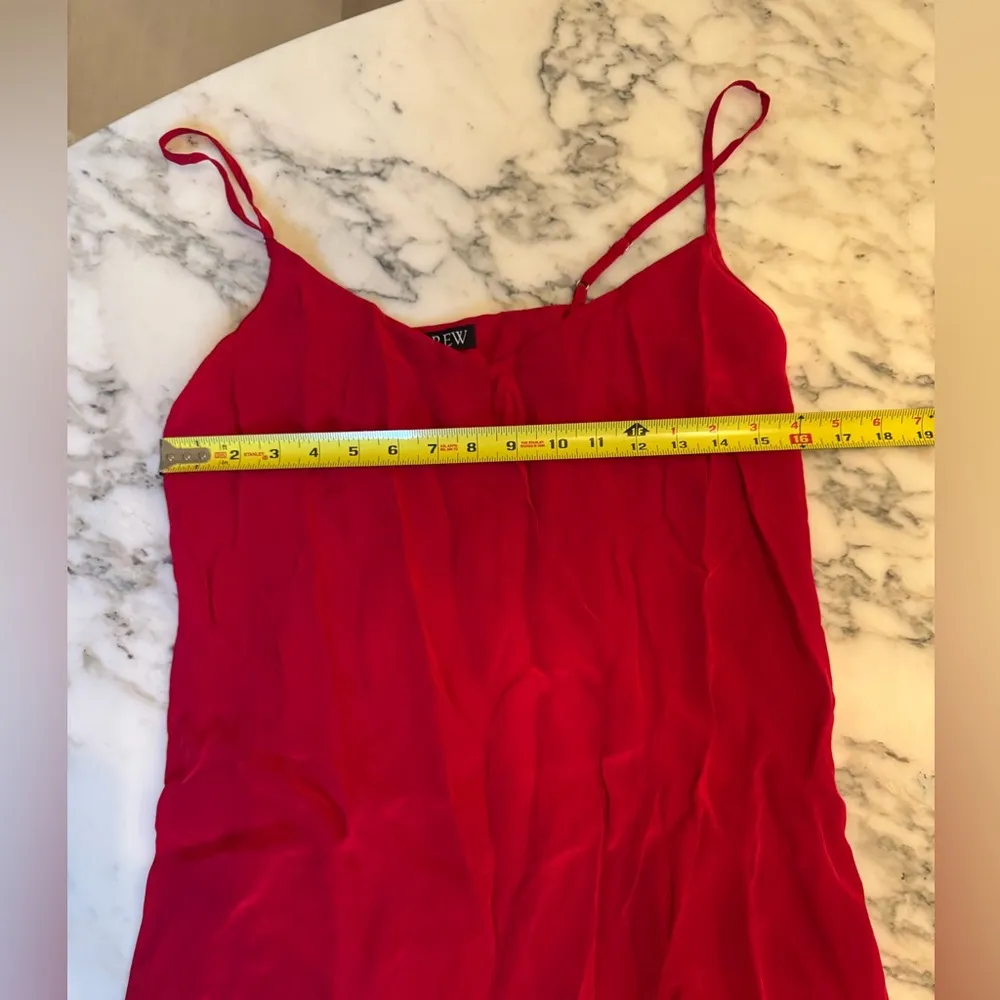NWOT J. CREW Red Slip Dress - Image 3