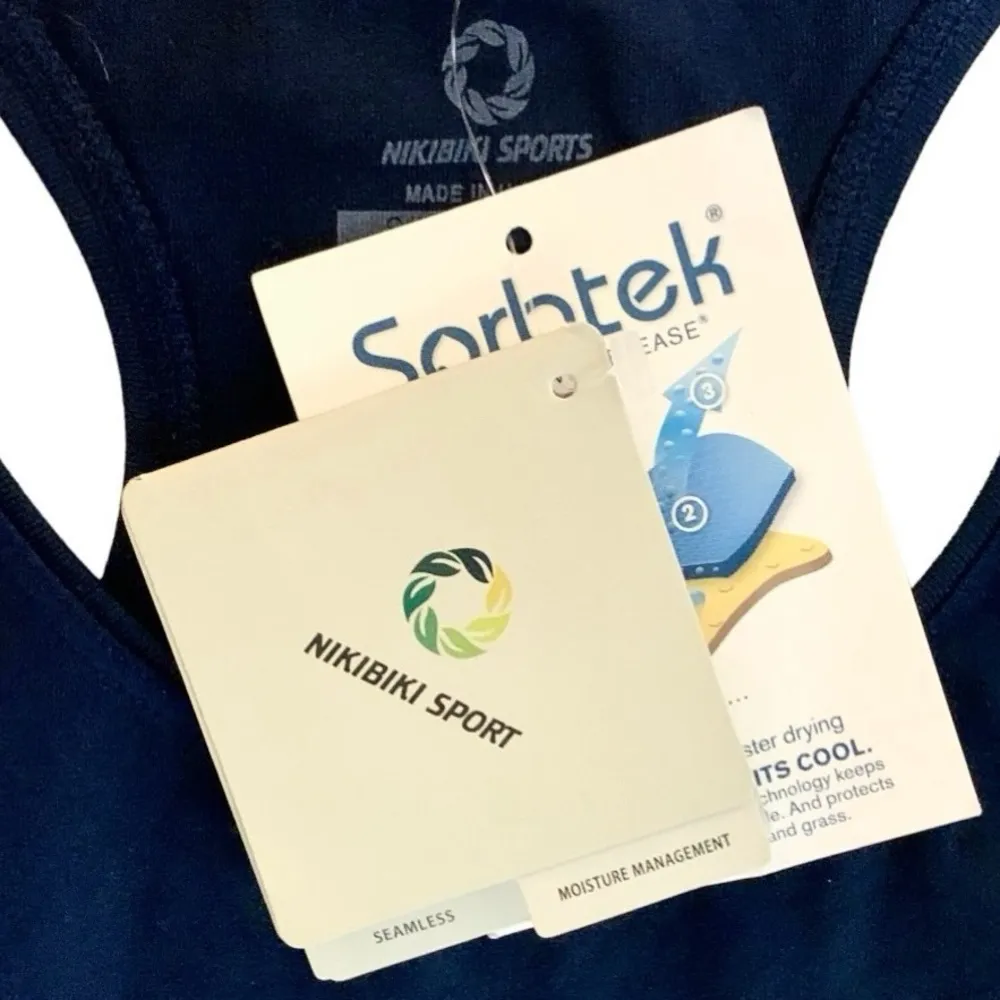 3 NIKIBIKI Sport Seamless Stretch Tank Tops Size S/M New with Tags - Image 8