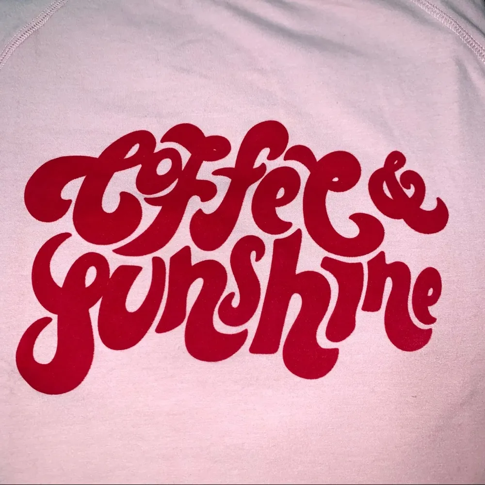 NEW WildFox Statement Sweatshirt Coffee & Sunshine - Image 3
