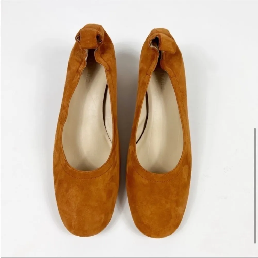 Everlane The Italian Leather Day Heel Cognac Suede Tan Size 6.5 NEW - Image 3