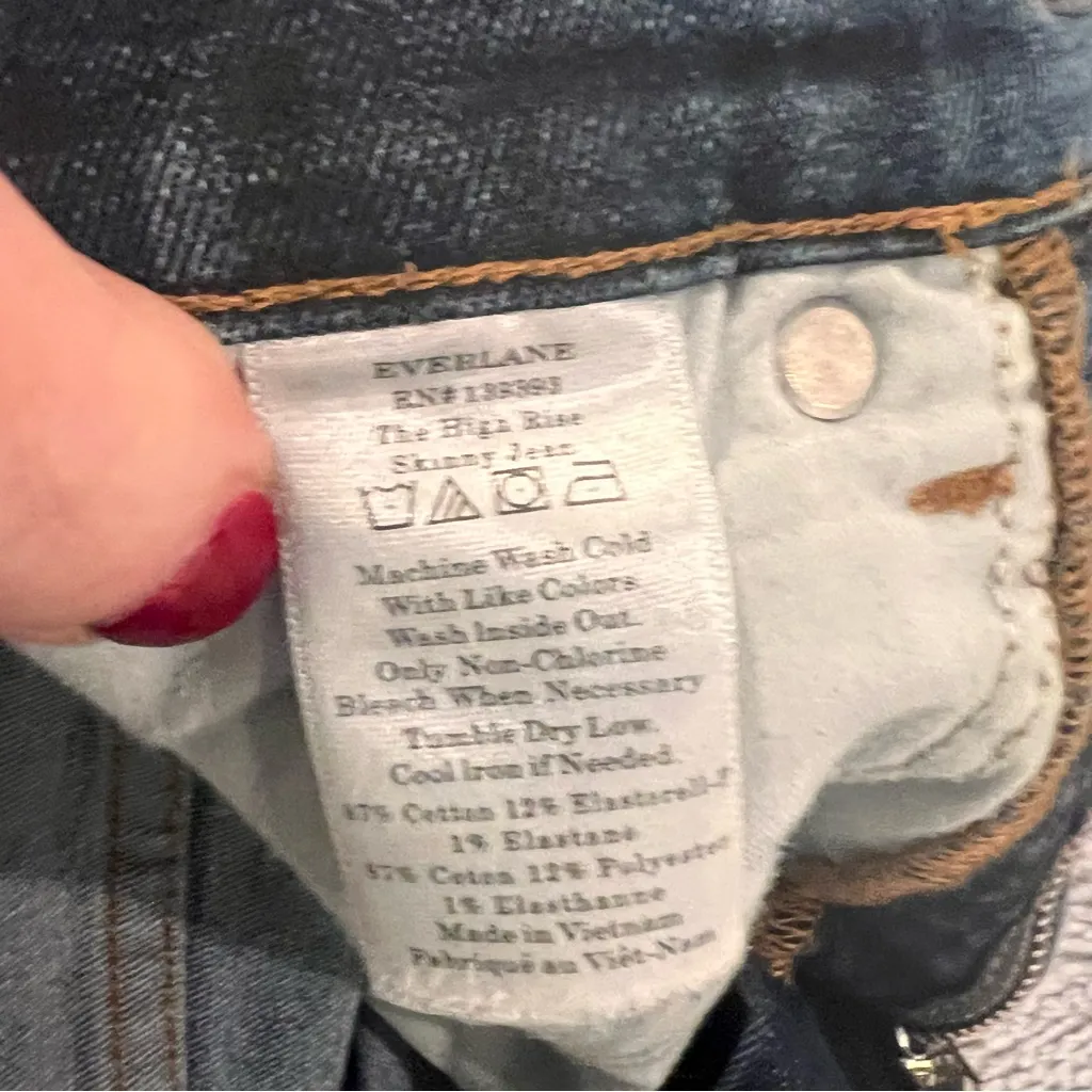 Everlane Women's Skinny Jeans in Blue - Image 3