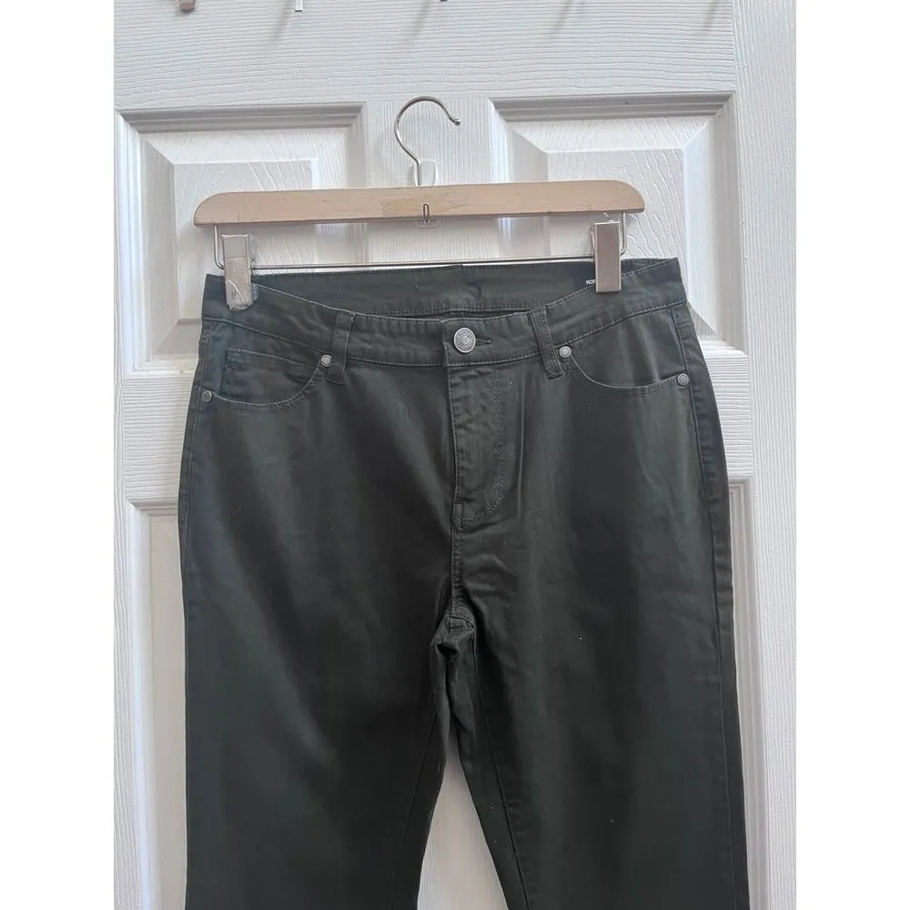 Buffalo David Bitton Hope Olive Green Mid Rise Skinny Jean Lightweight Size 6/28 - Image 4