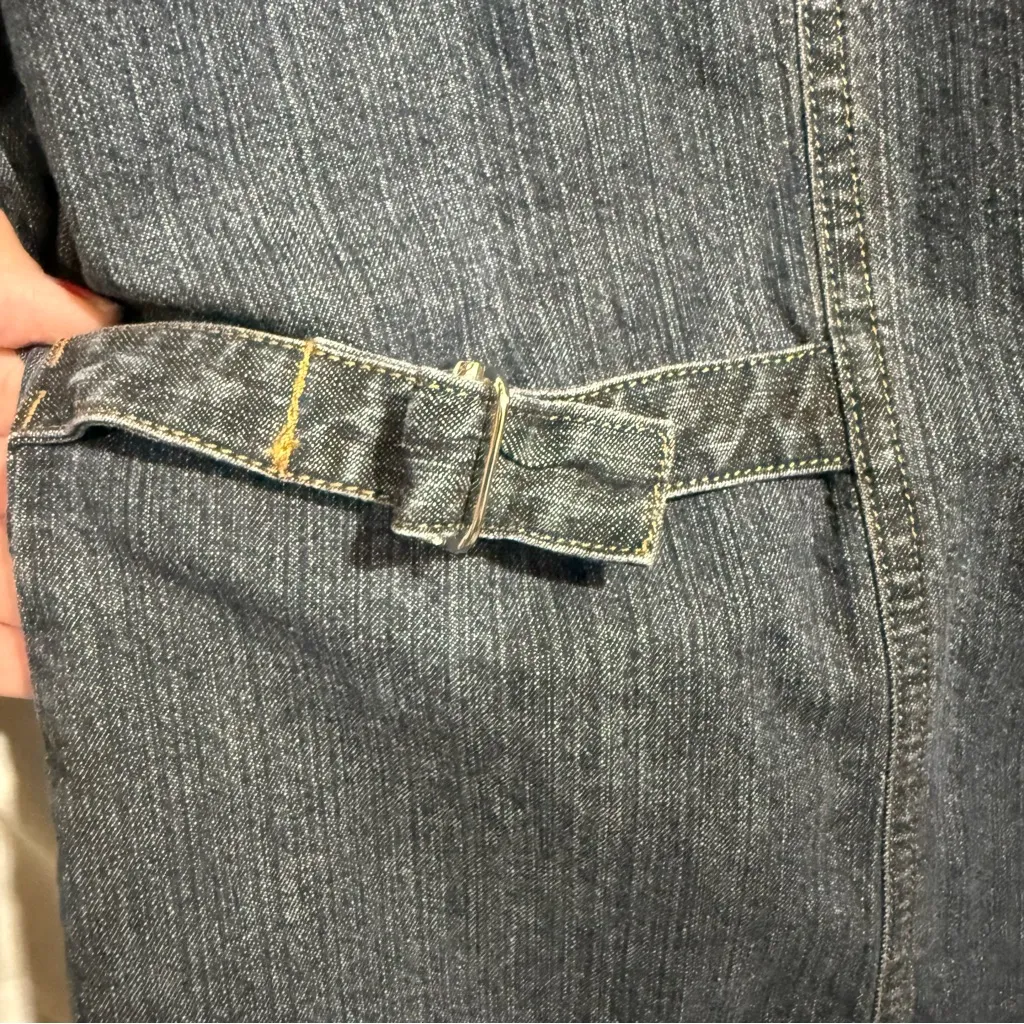 Jones NY Signature Women Dark Blue Jean Jacket Size 1X - Image 3