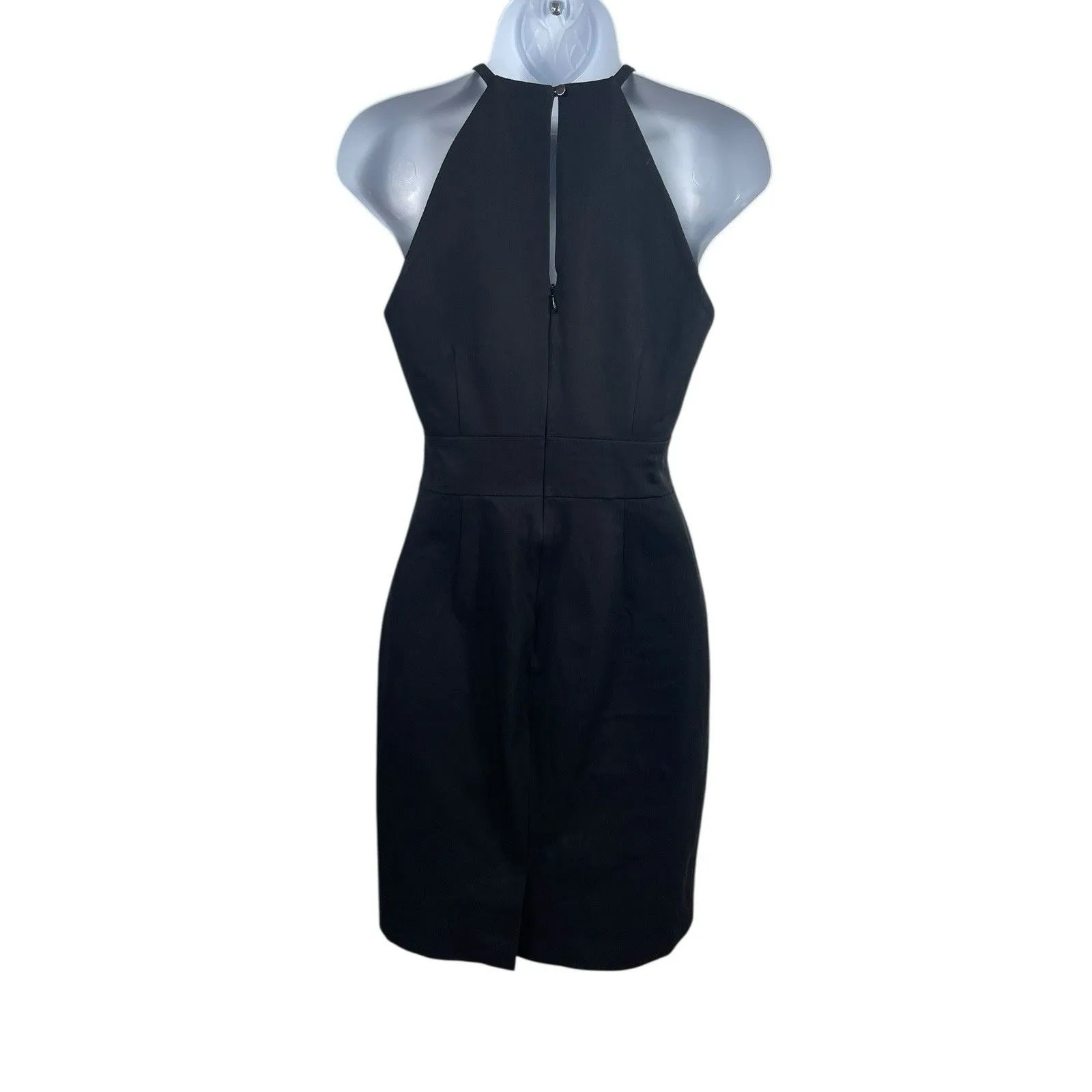 Banana Republic Women’s Size 2 Black Halter Sheath Dress Career Office - Image 4