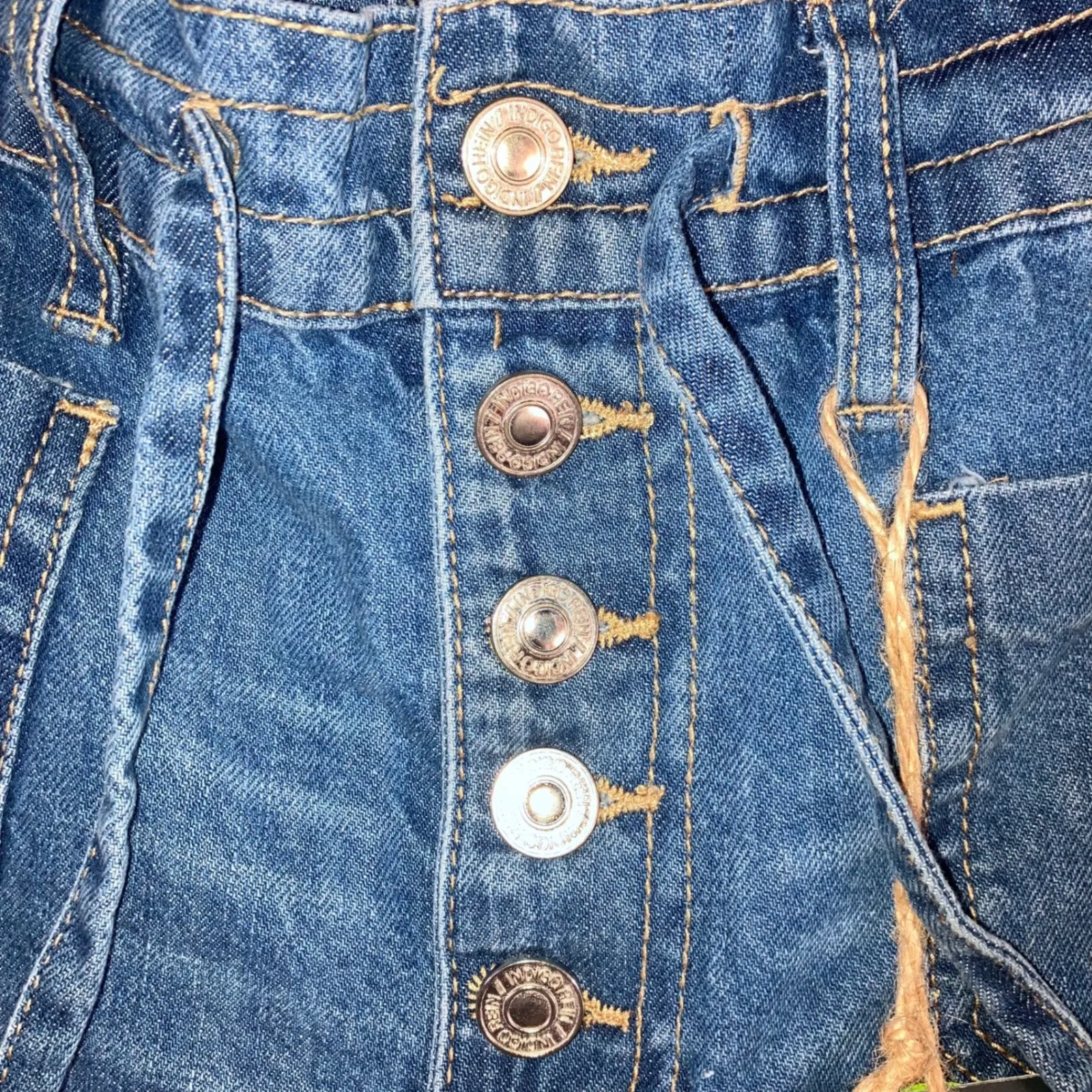 Indigo Reign Jeans Women 13/30 Distressed Y2K Denim Joggers‎ - Image 7