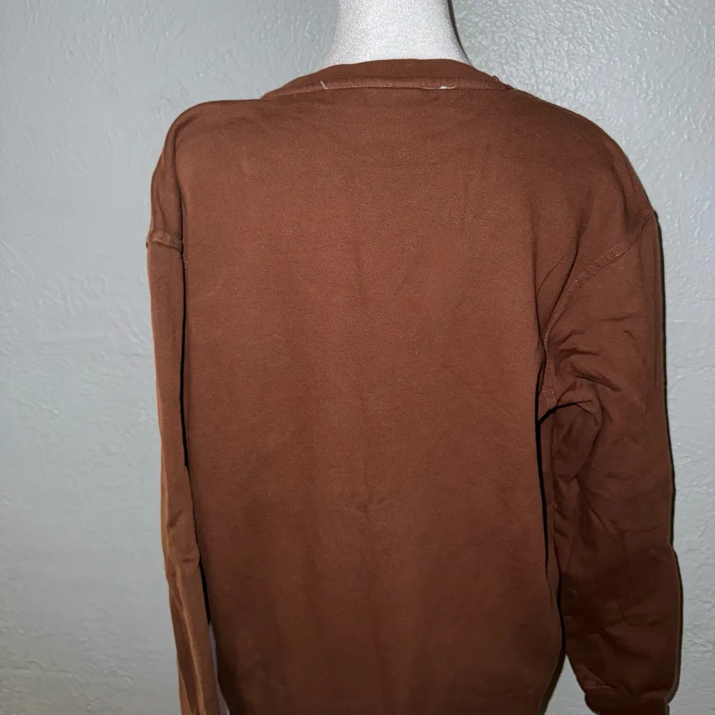 Stoney Clover Lane Bear Sweatshirt Small/Medium Brown - Image 2