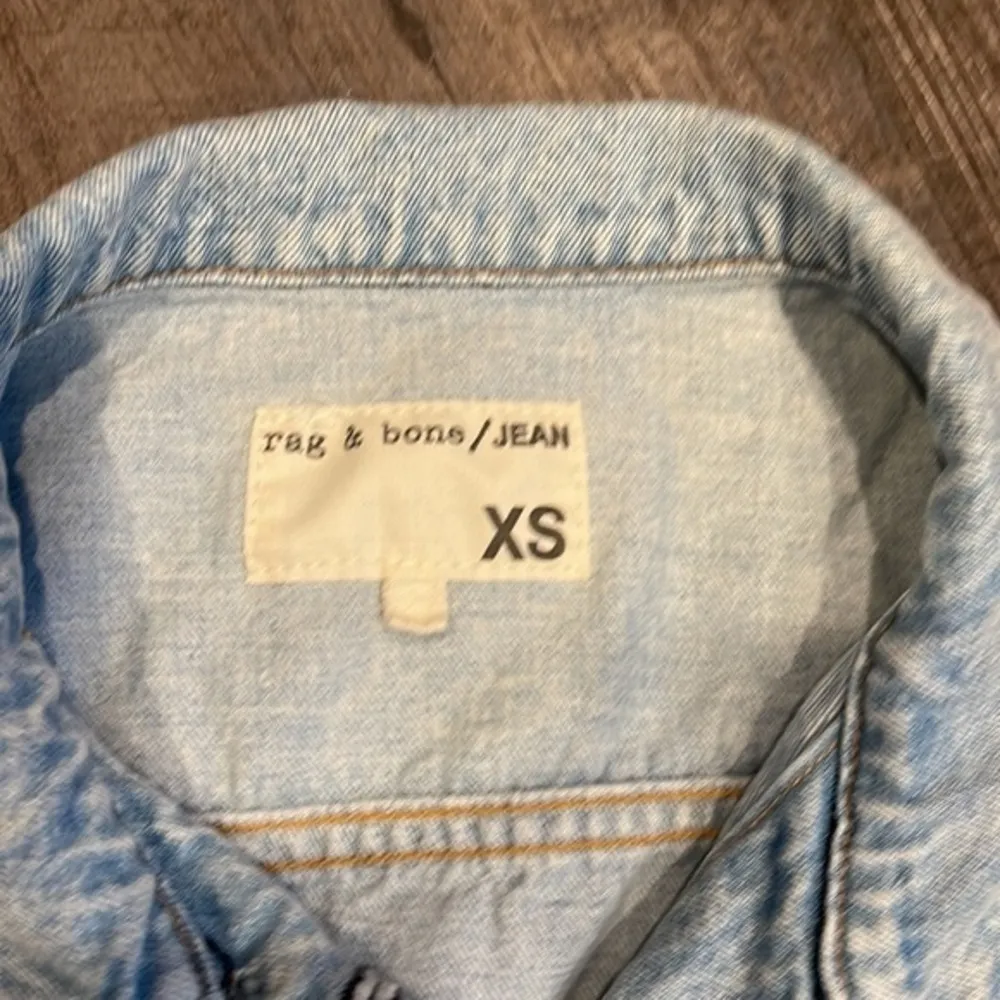 Rag and bone cut off sleeve denim vest - Image 2