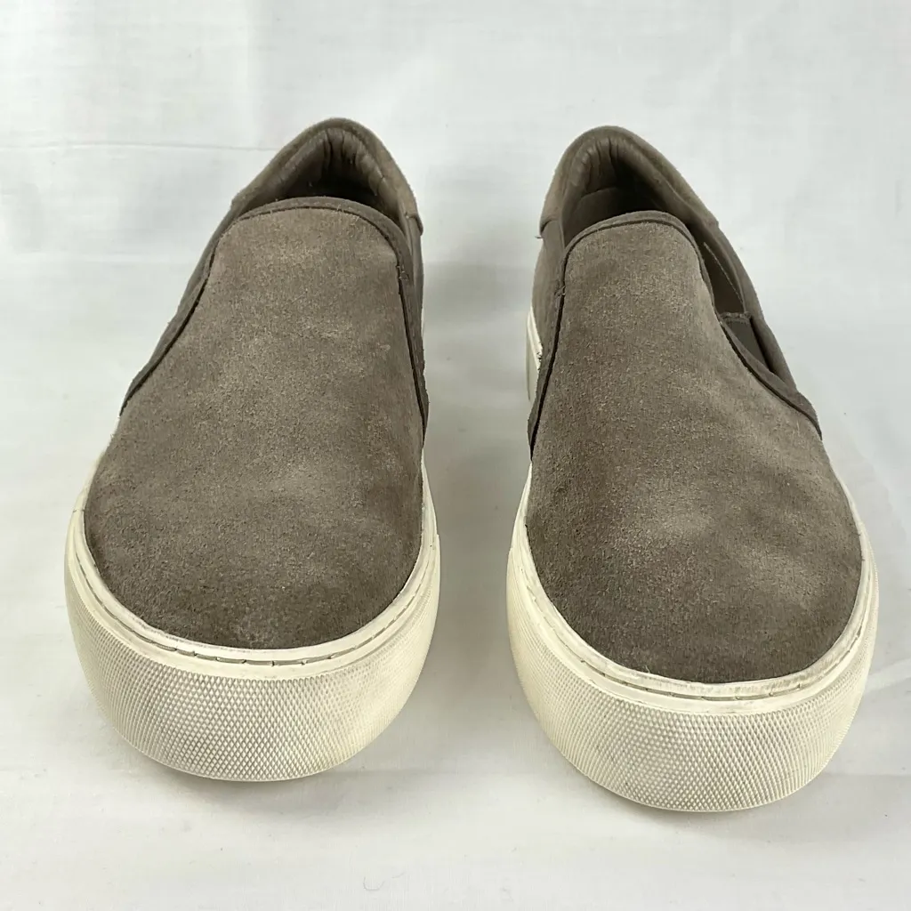 UGG Jass Gray Suede Platform Sneakers Sz 8.5 Slip On - Image 2