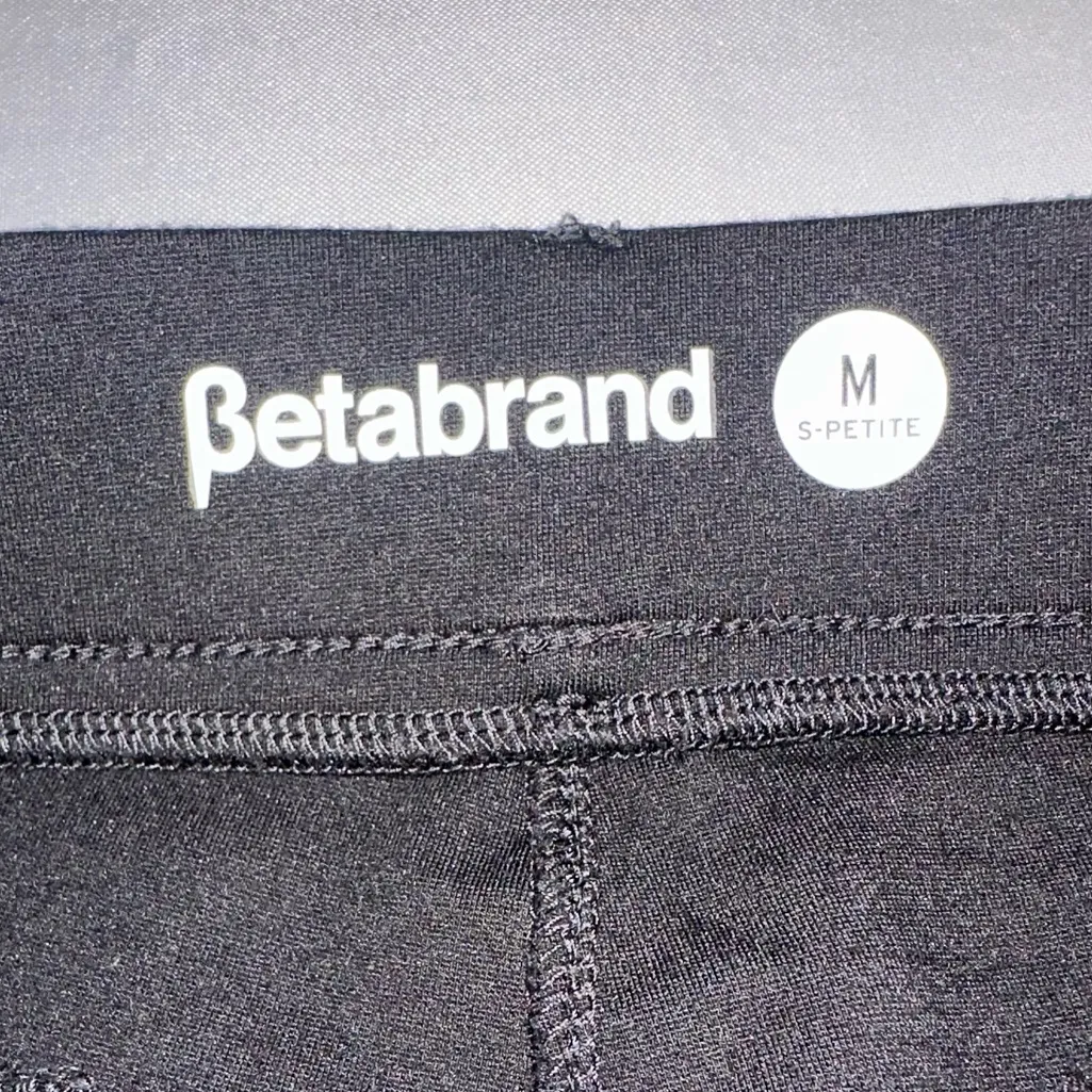 Betabrand Classic Dress Pant Yoga Bootcut Size Medium Short Petite Black Chic - Image 6