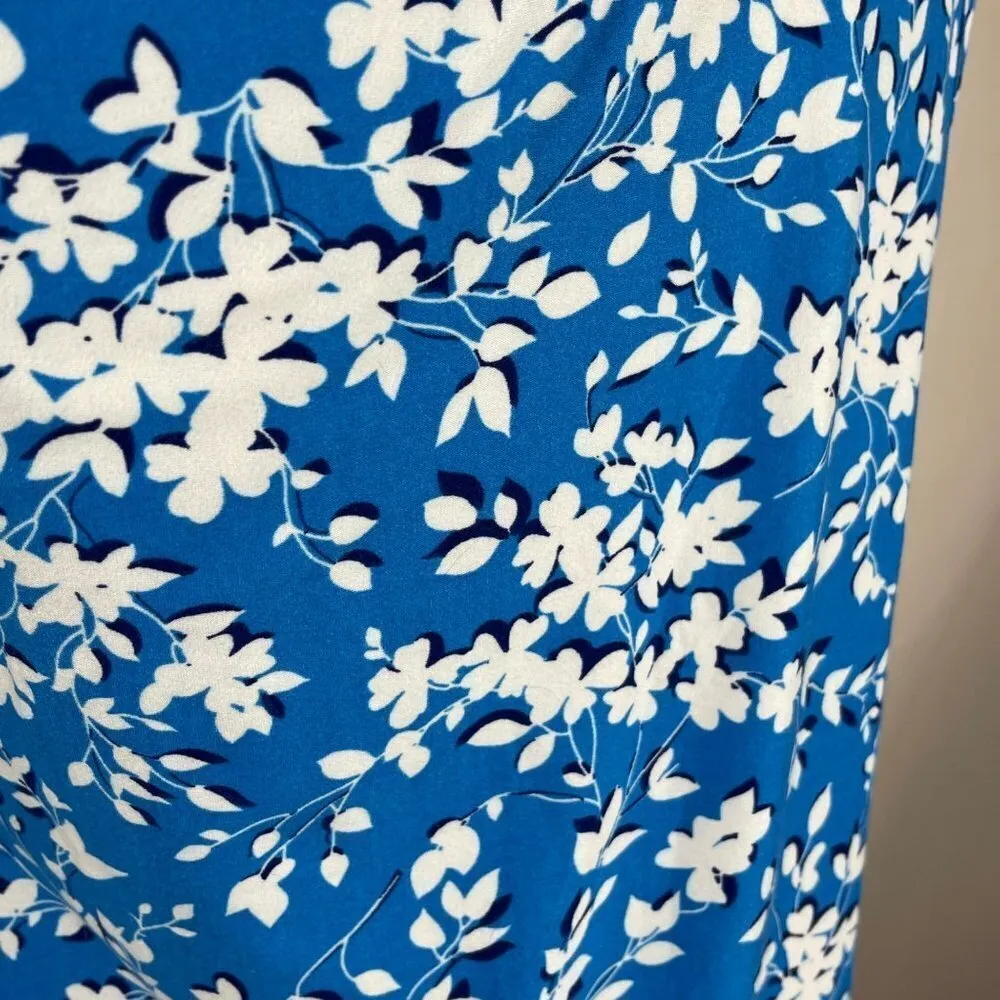 Draper James Blue White Floral Nightgown S - Image 3