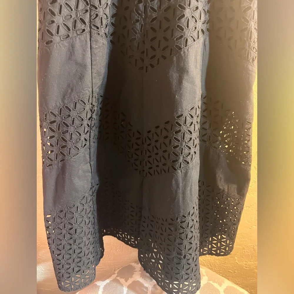 White House Black Market Black Sleeveless Midi Sundress - Image 5