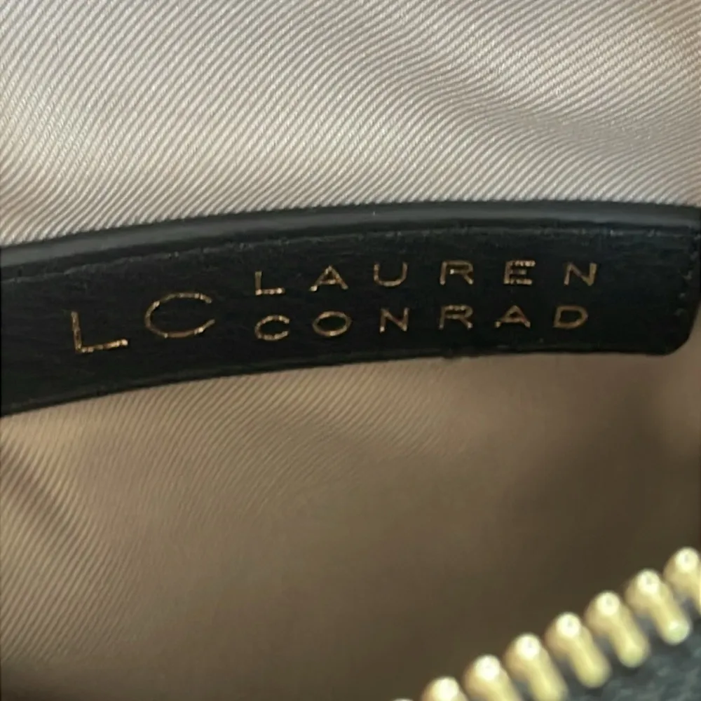 Lauren Conrad Black Tweed Textured Sling Crossbody/Mini Backpack - Image 10