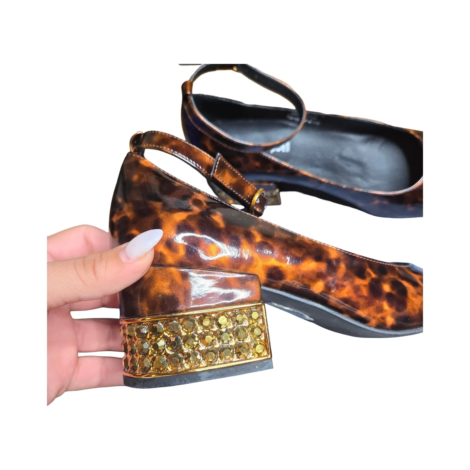 Jeffrey Campbell Blaire Ankle Strap Leopard Print Heels Size: 6 - Image 3