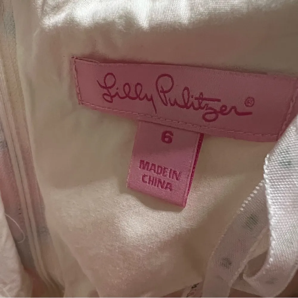 Lilly Pulitzer Avaline Resort White Doodle Bug Daisy Mini Dress Size 6 27022 - Image 4