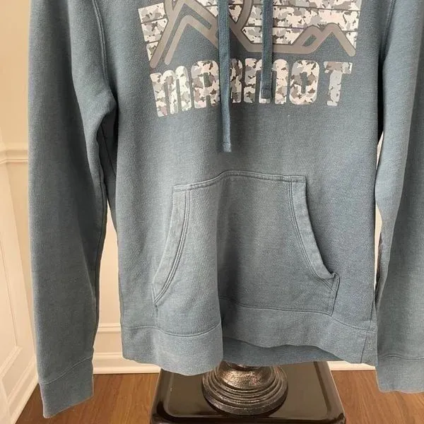 Marmot Unisex Hoodie Blue Pullover S - Image 3