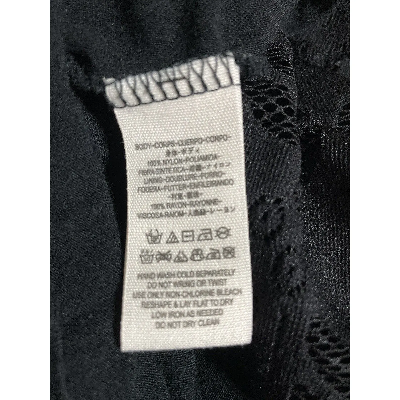 Free People Womens Size 2 Lovers Folk Song Dress Black Side Zip Cutout Back Lace - Image 11