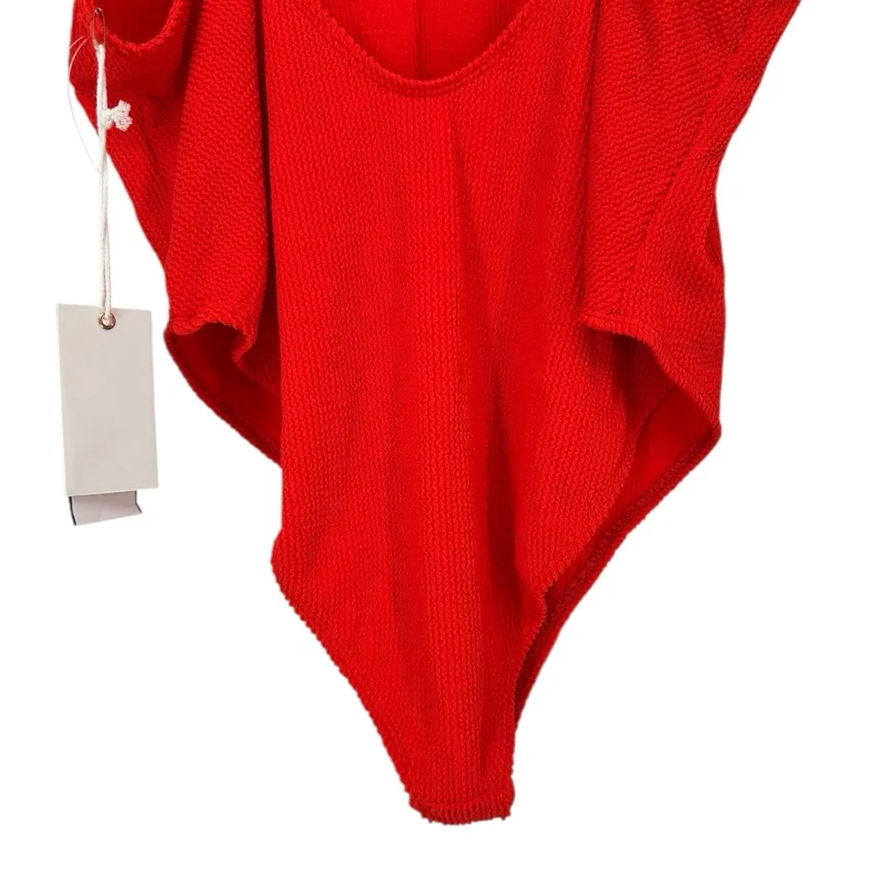 Good American Always Fits One Piece Swimsuit in Bright Poppy size 7/8 or 4X/5X - Image 8