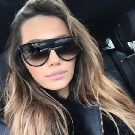 Oversized Sunglasses Black - Image 2