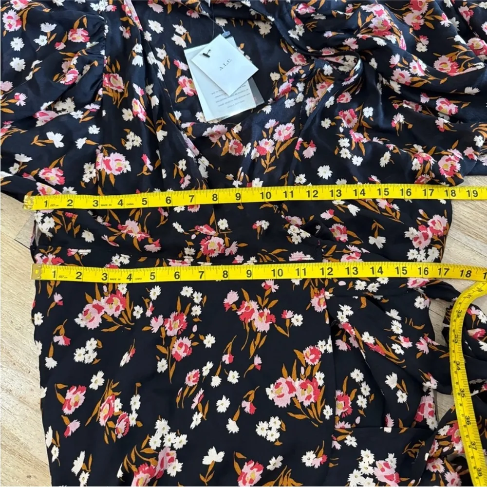 A. L. C Carlo floral wrap mini dress WORN ON TV NEW - Image 11