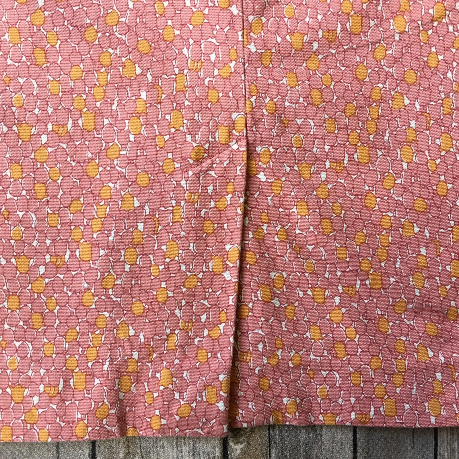 Talbots Pencil Skirt Women 6 S Pink Print Geometric Dot Cotton Straight Career - Image 6